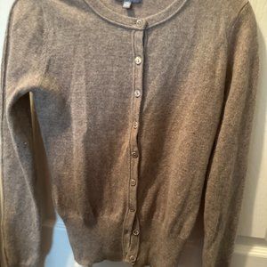 NEIMAN MARCUS CASHMERE SWEATER CARDIGAN BROWN X SMALL
